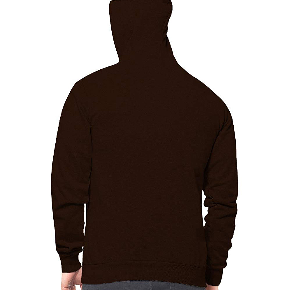 Breathable tech hoodie in brown