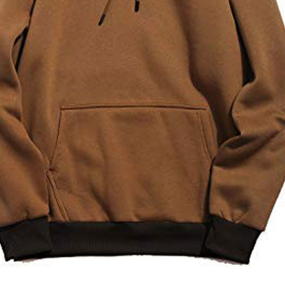 Essential heavyweight oversized hoodie in camel